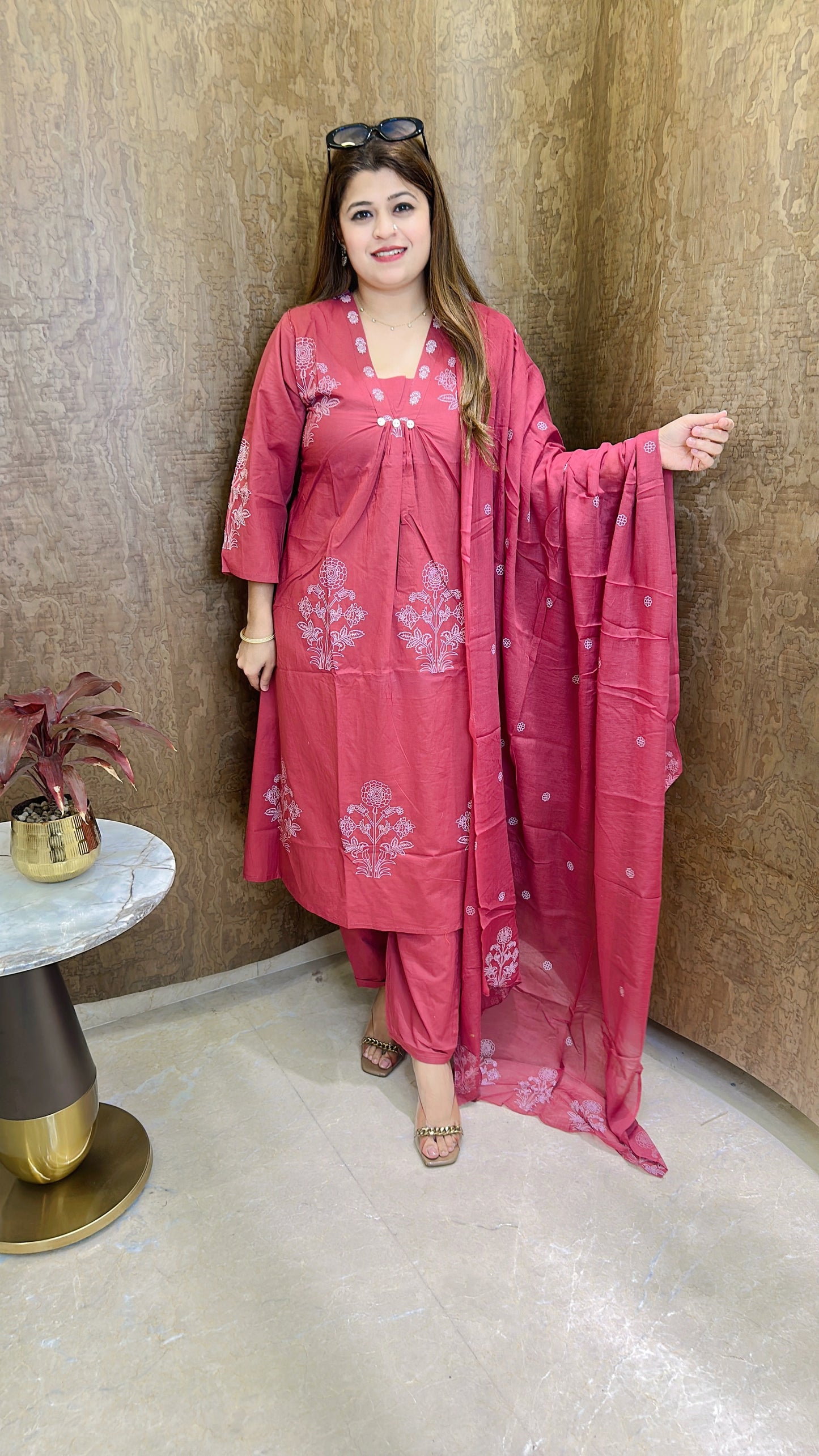 Shifa A Line Pure Cotton Suit