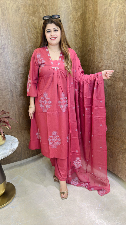 Shifa A Line Pure Cotton Suit