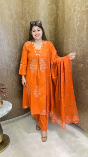 Shifa A Line Pure Cotton Suit
