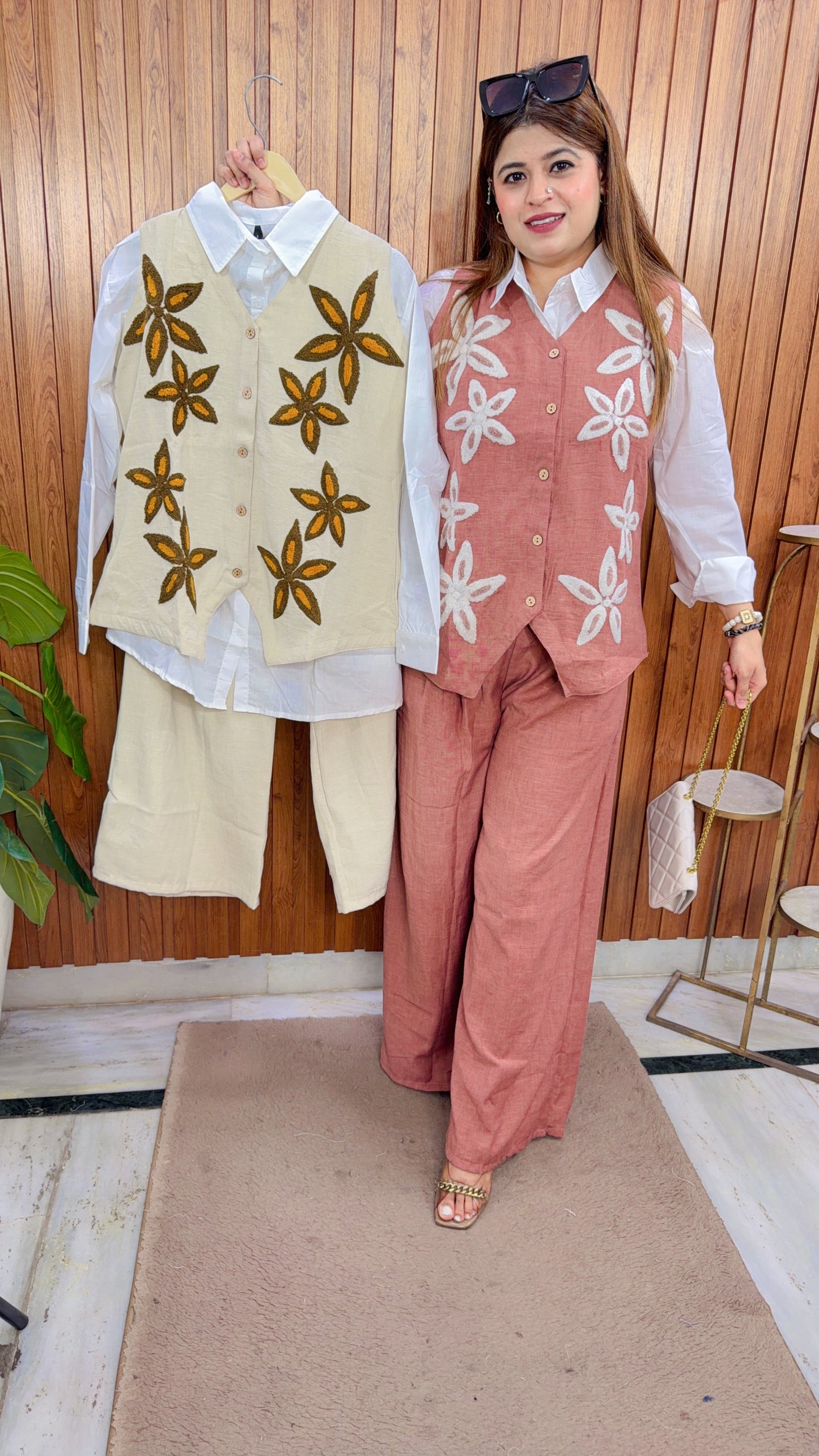 Arika Flower Three Piece Coord Set