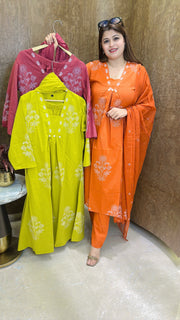 Shifa A Line Pure Cotton Suit