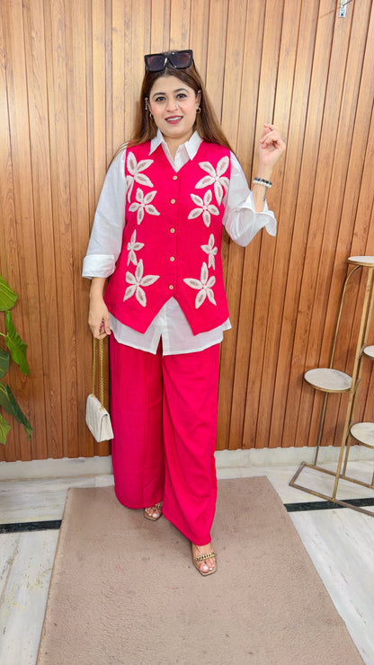 Arika Flower Three Piece Coord Set
