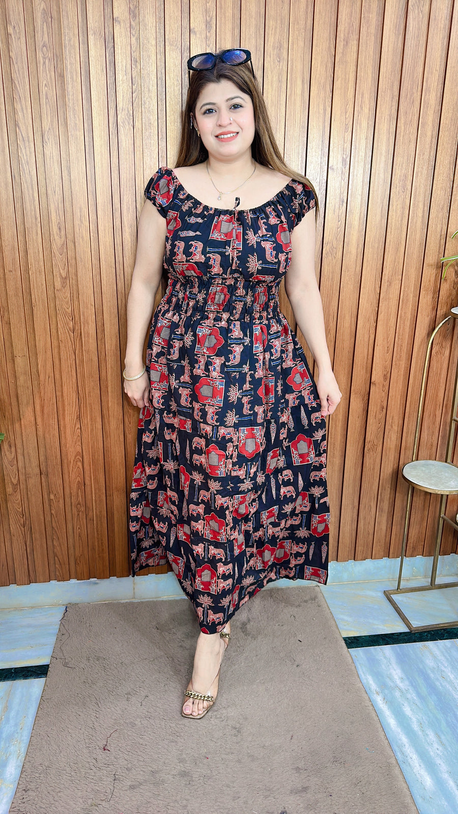 Cotton Summer Smokey Dress