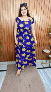 Cotton Summer Smokey Dress