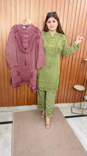 Mirchi Neck Marble Coord Set