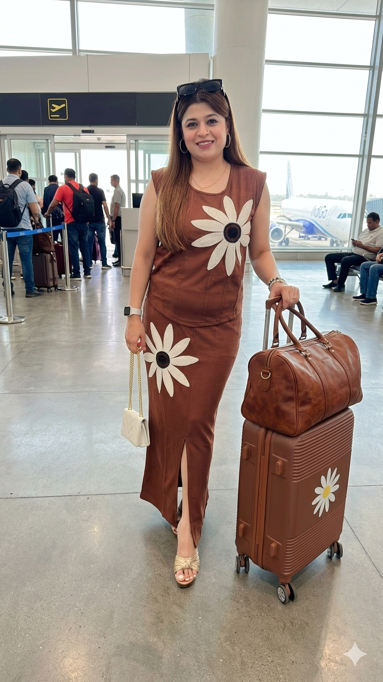 SunFlower Imported Two Piece Skirt Set