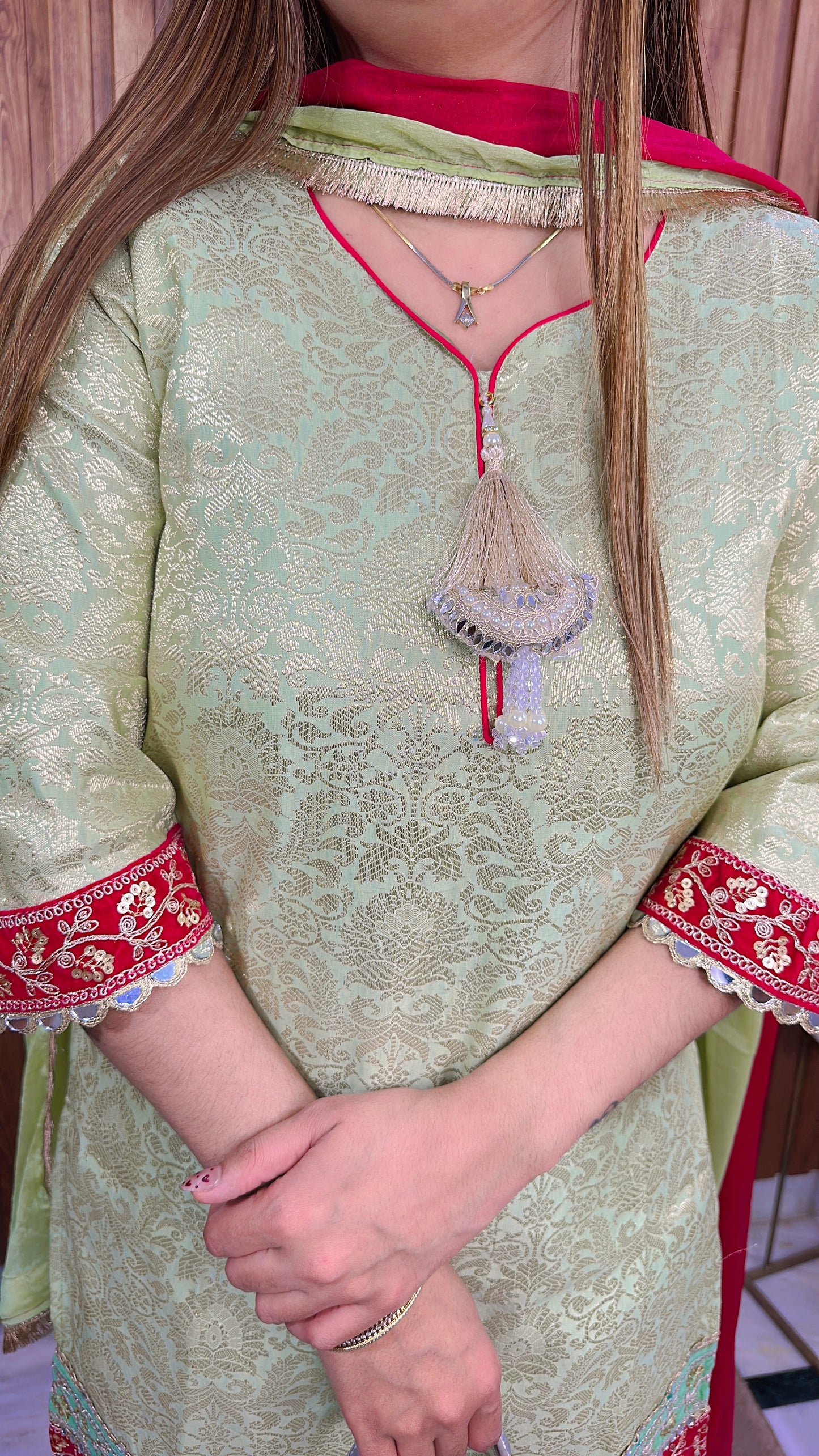 Inara Brocade Three Piece Suit