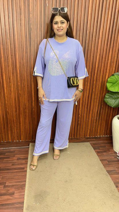 Swan Servoski Ribbed coord set