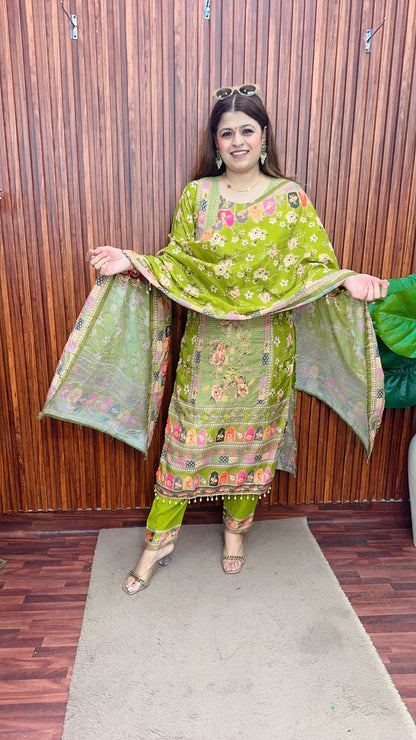 Haryali Digital Teej Suit