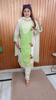 Lakhina Premium Schifli Cotton Suit