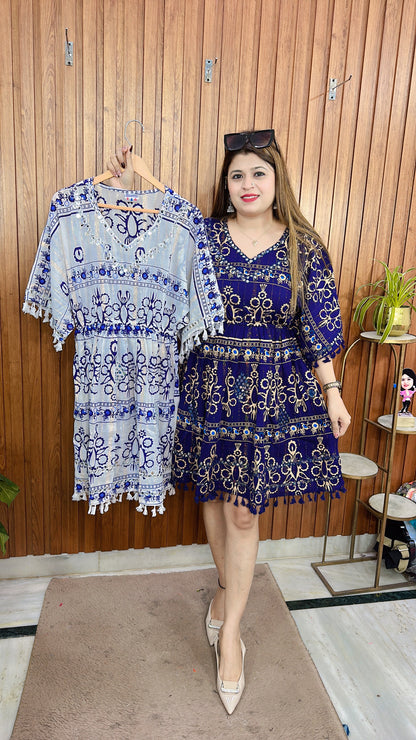 Boho Short Dress Top
