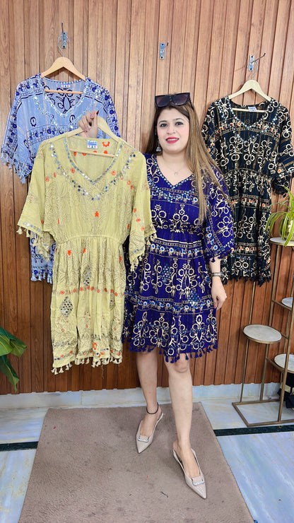 Boho Short Dress Top