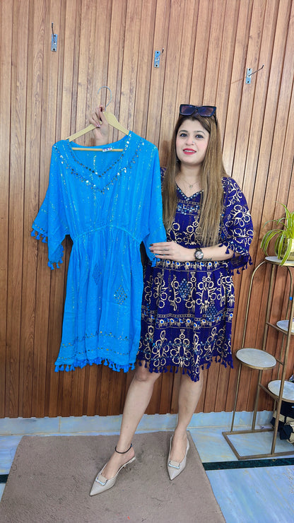 Boho Short Dress Top