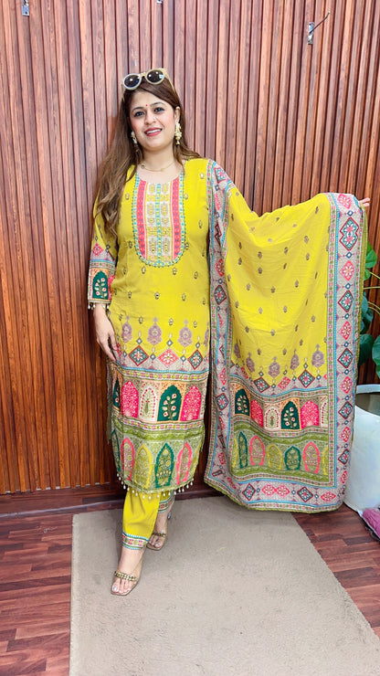 Festive special Muslin suit