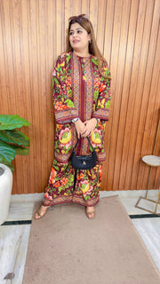 Floral Digital Two Piece Coord Set