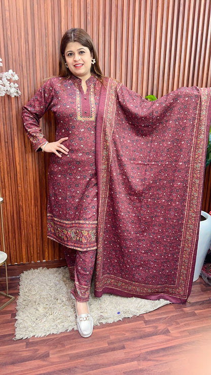 Karachi Digital Woolen Suit Set