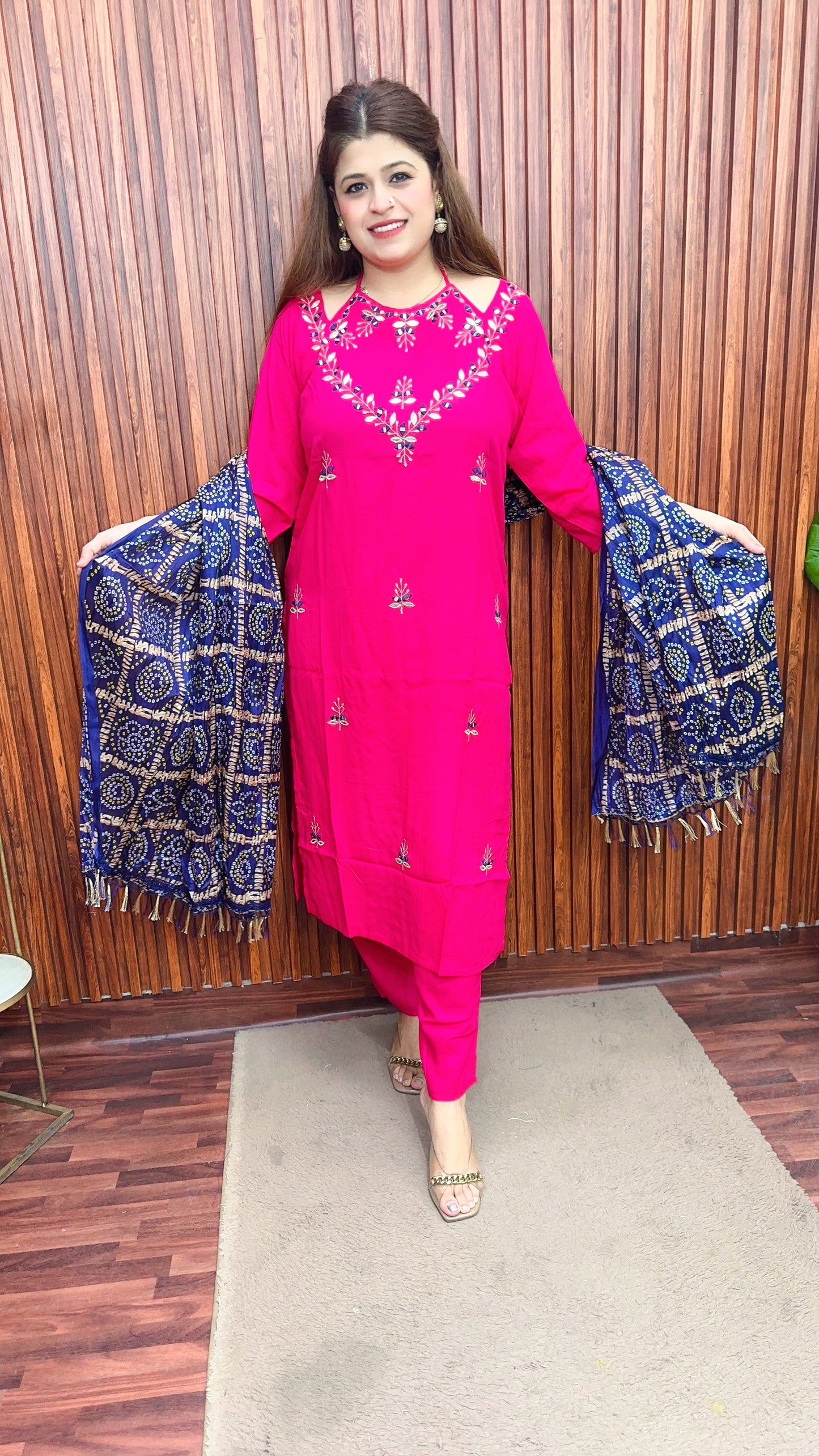 Halter neck Cotton suit