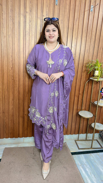 Mahira Chinon Three Piece Suit