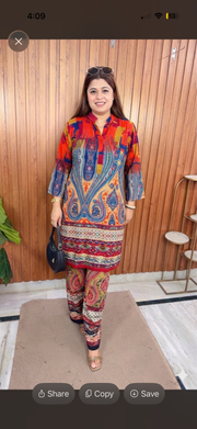 Paisley Print Cotton Coord set