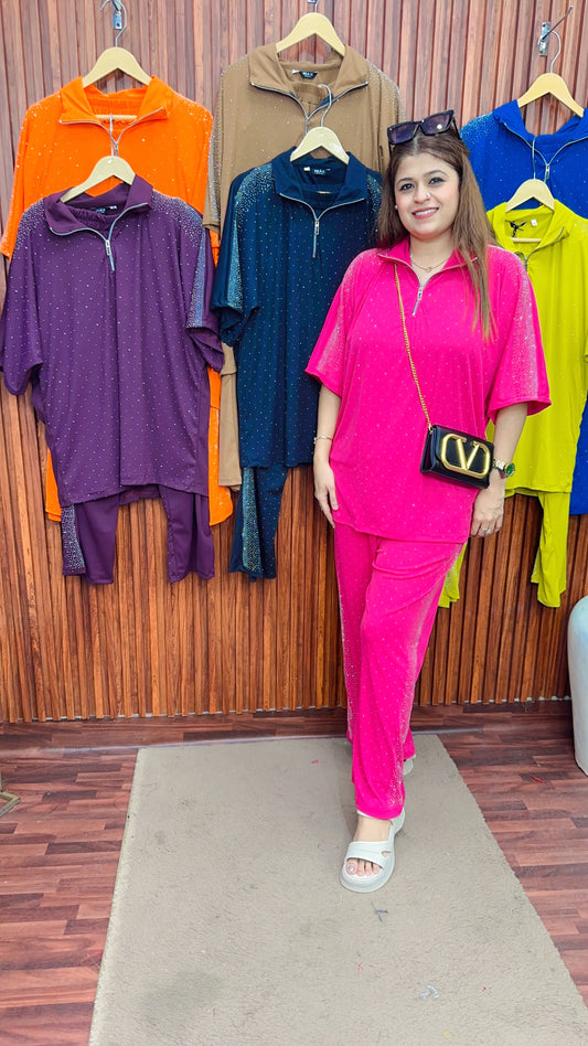 Servoski cotton ribbed coord set