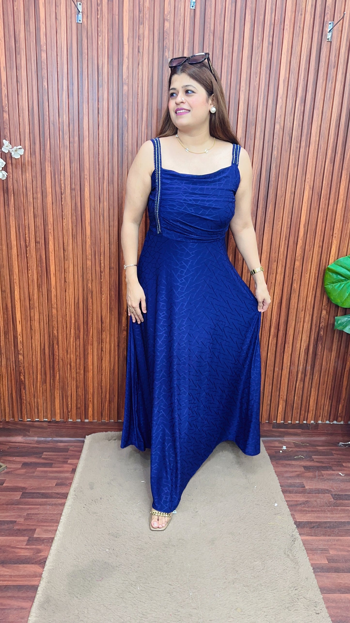 Classy Shoulder Strap Dress