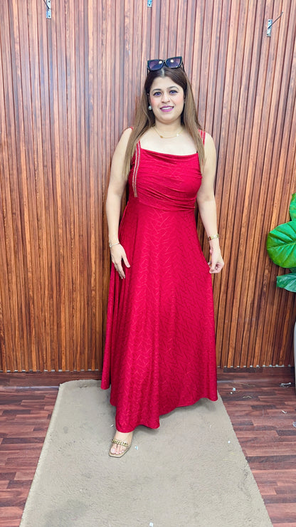 Classy Shoulder Strap Dress