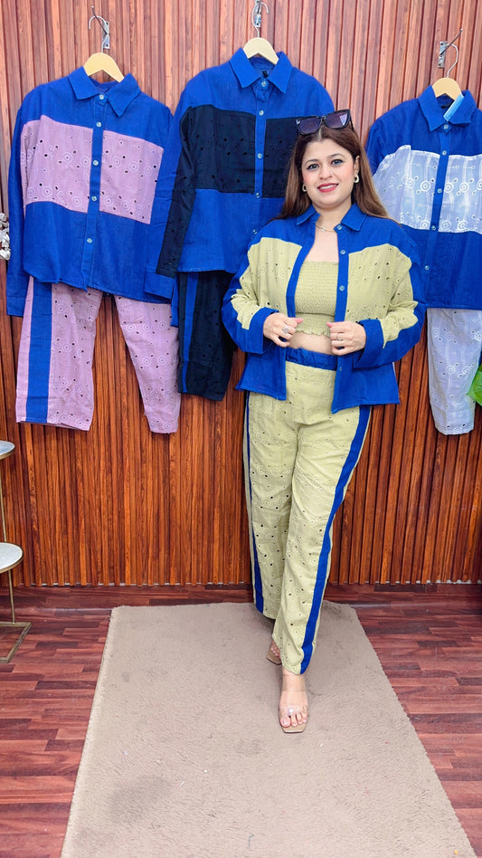 Denim Schifli coord set