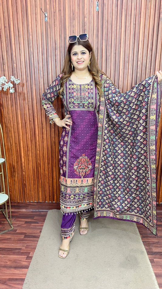 Rakhi special Muslin suit