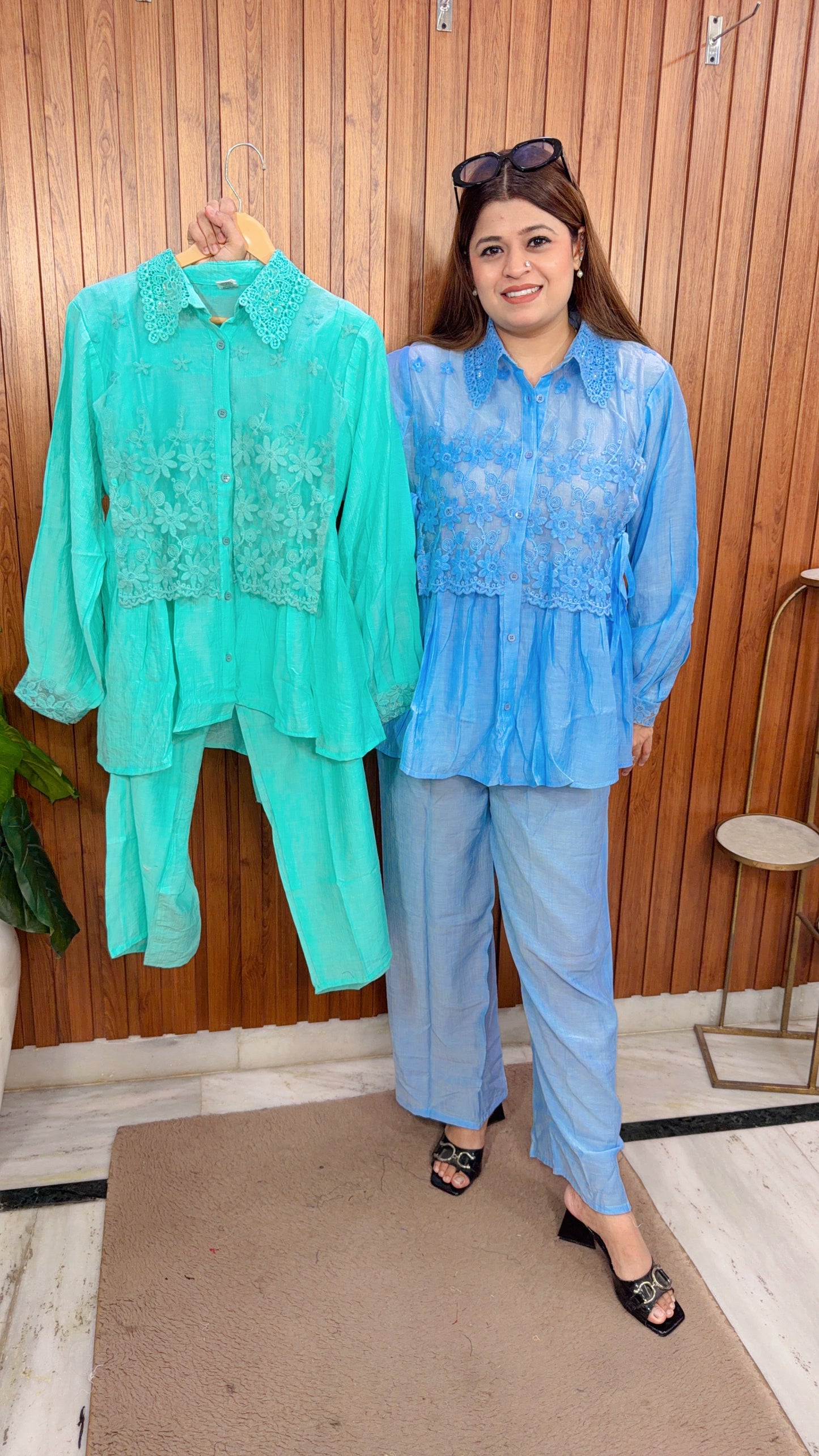 Lakhnavi Dori Embroidery Two Piece Coord set