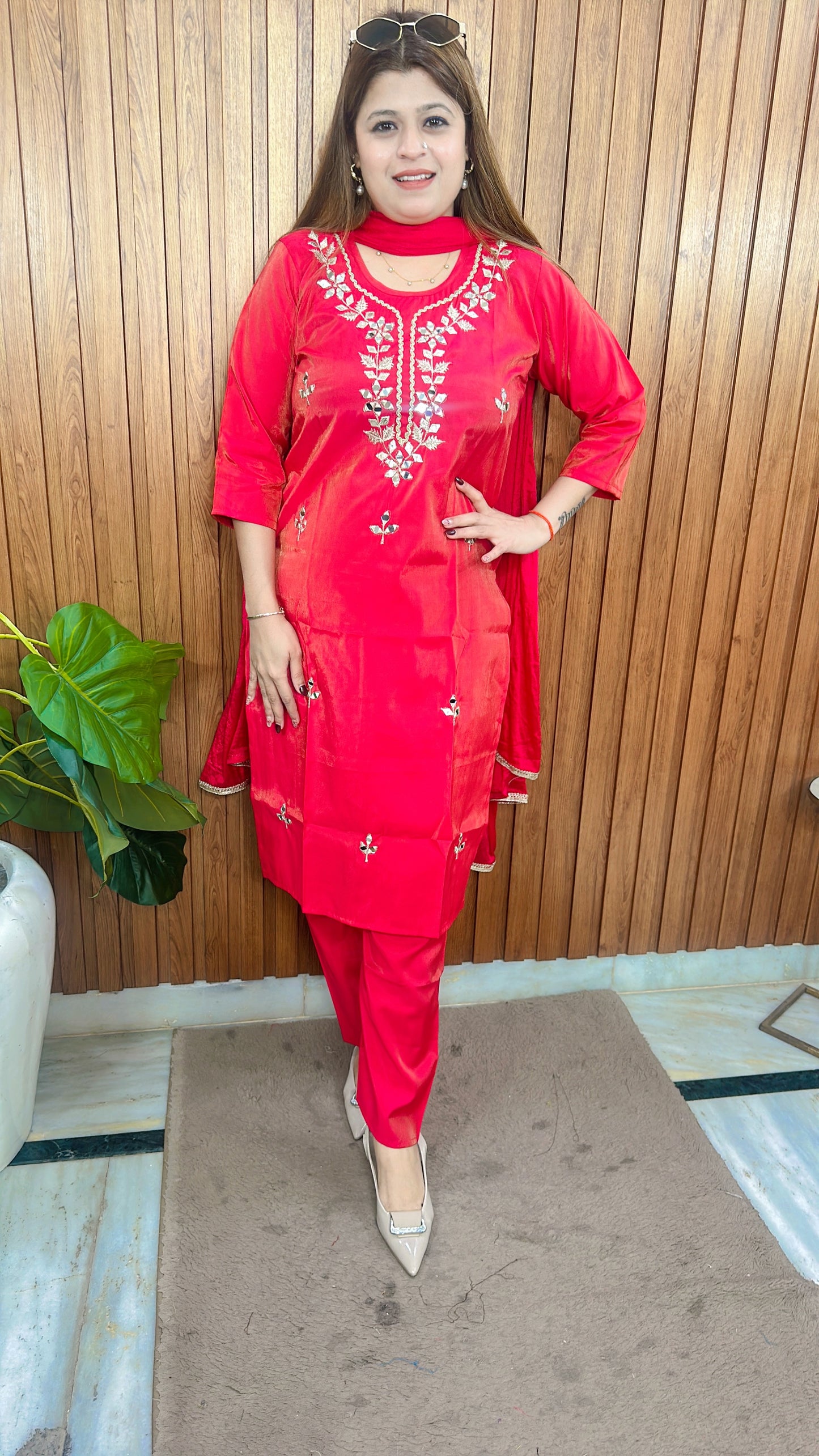 Rani Cotton shimmer Suit Set