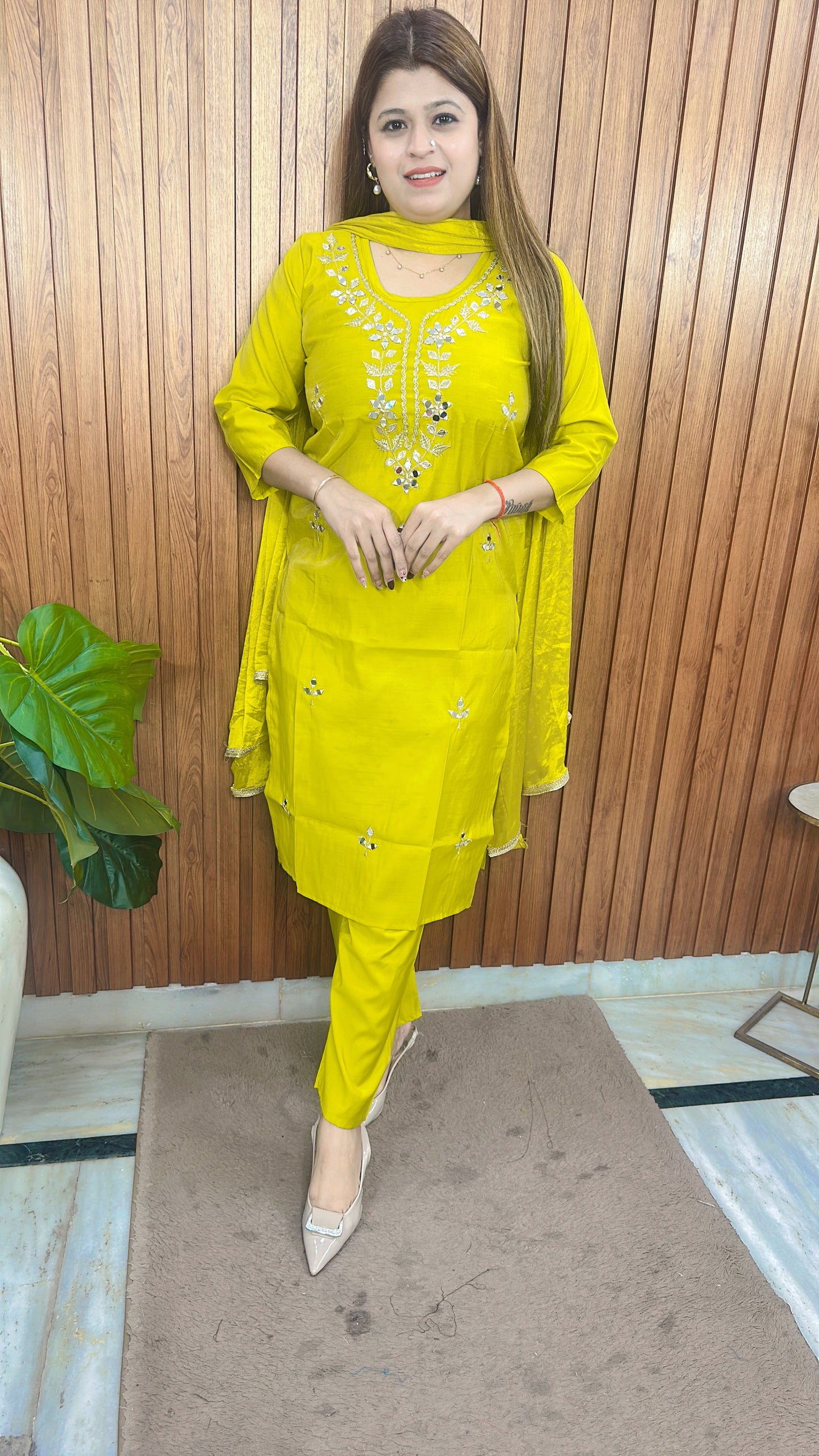 Rani Cotton shimmer Suit Set