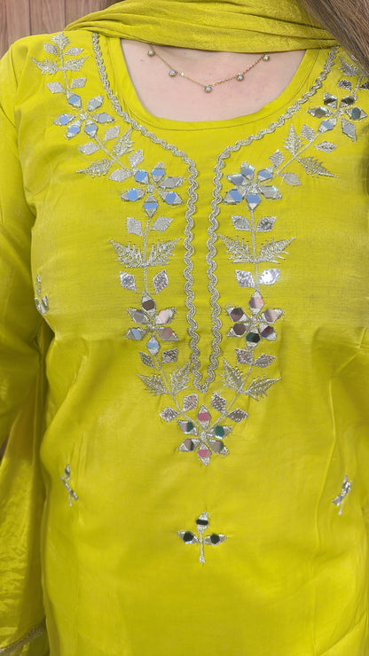 Rani Cotton shimmer Suit Set