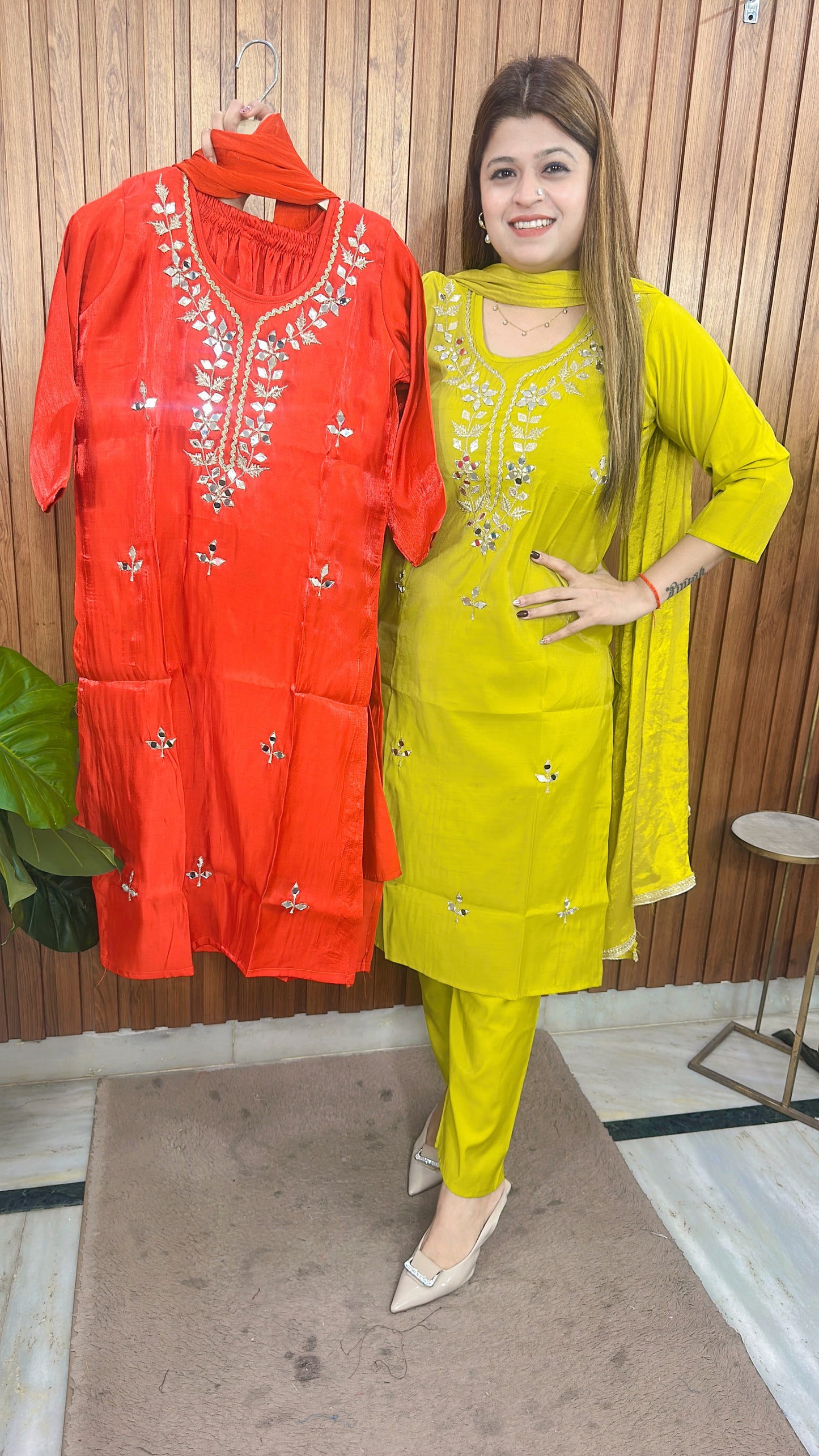 Rani Cotton shimmer Suit Set