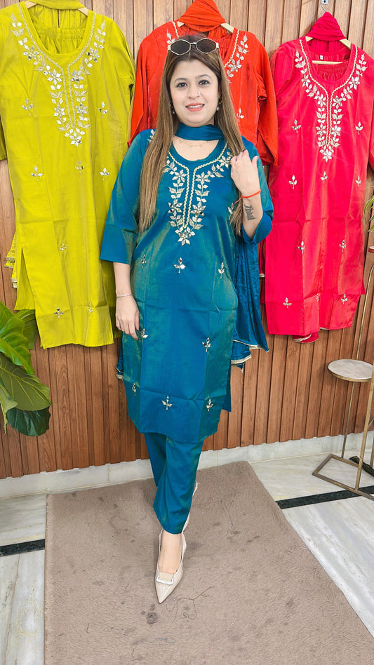 Rani Cotton shimmer Suit Set