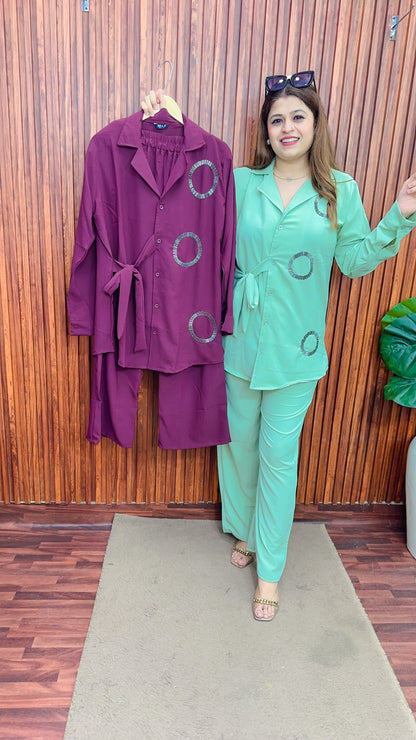 Side knot premium Coord set