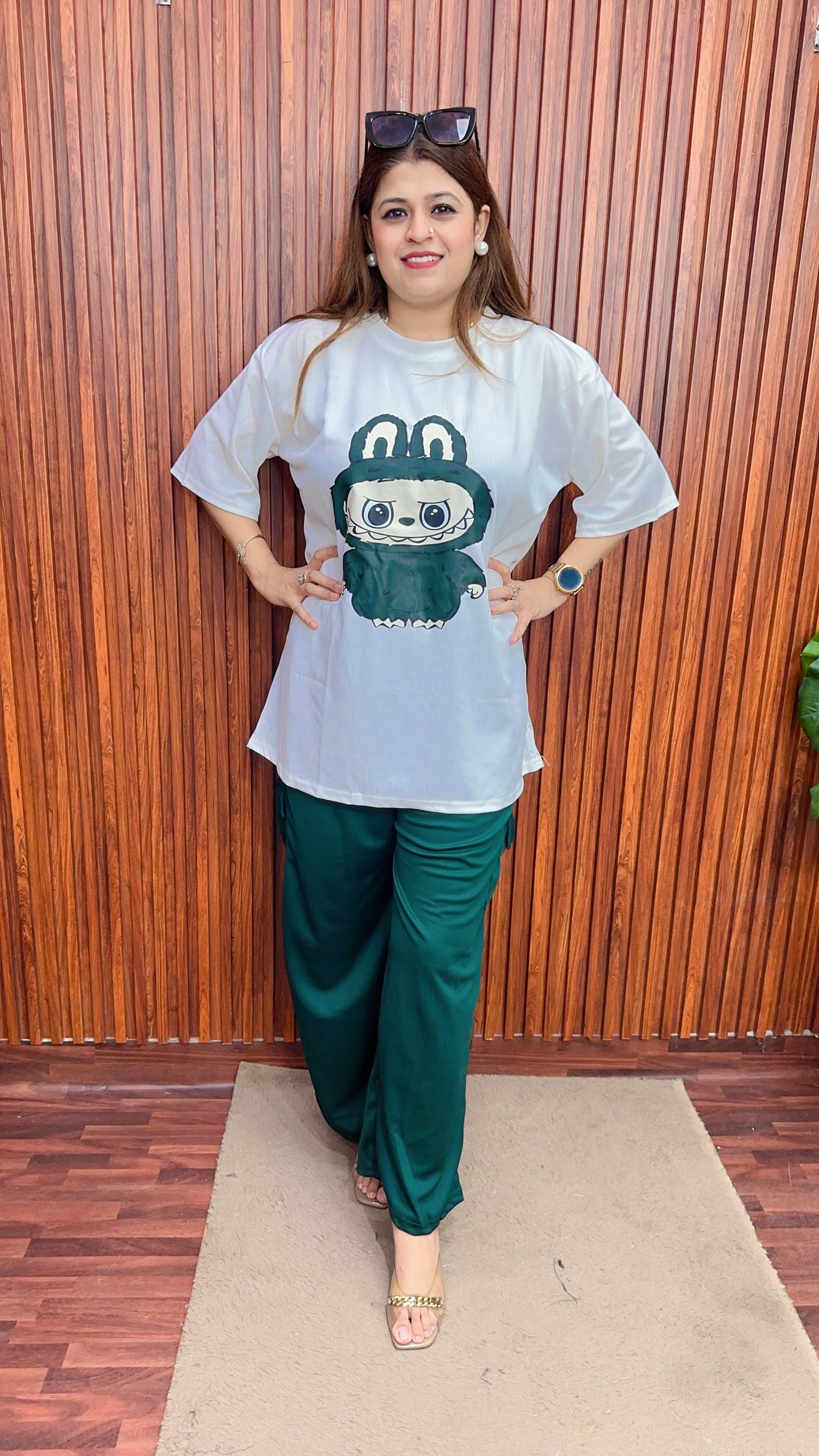 Labubu plus size coord set