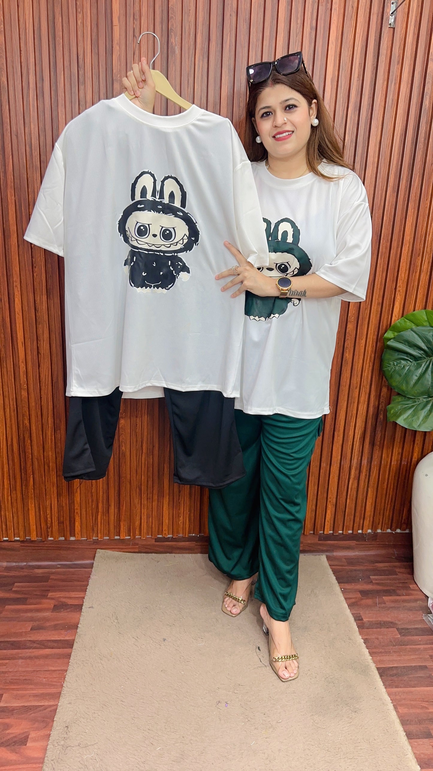 Labubu plus size coord set