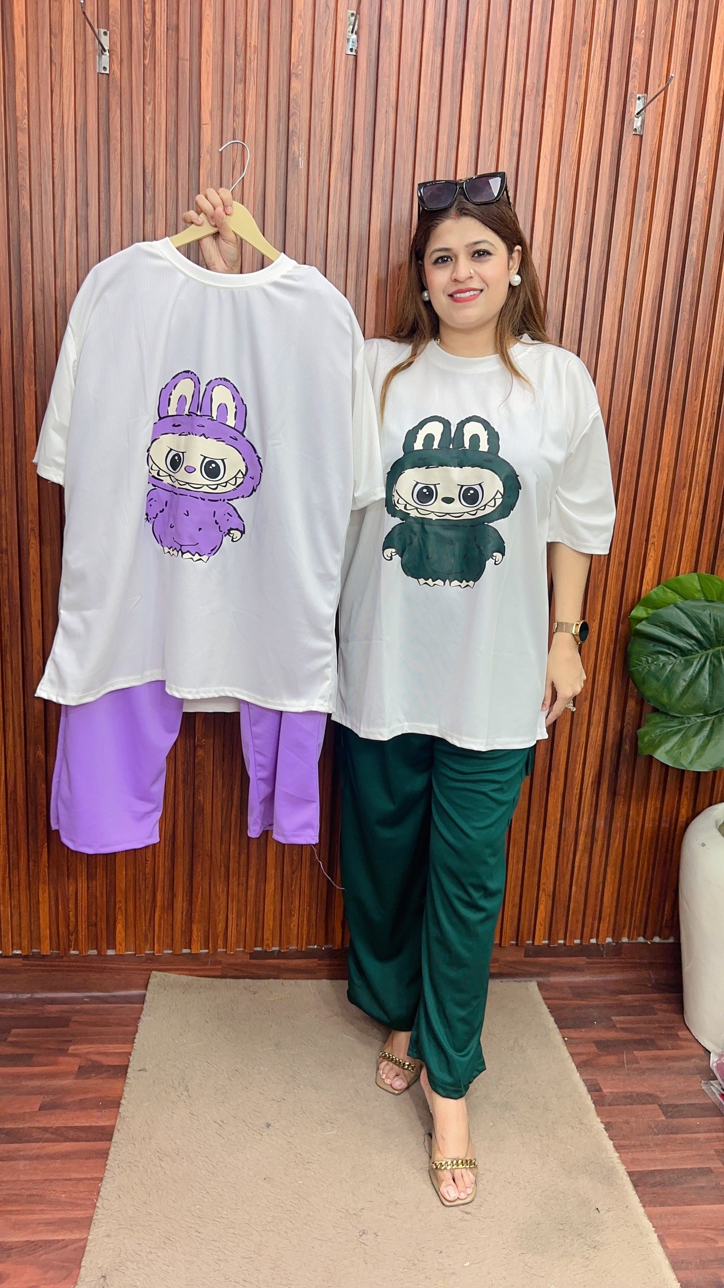 Labubu plus size coord set