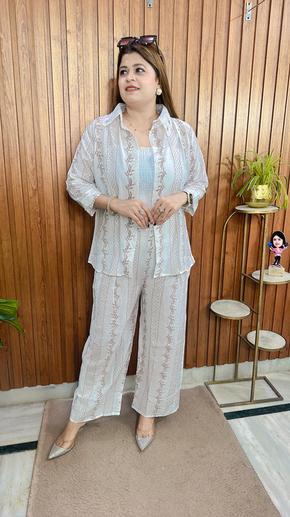 Nova Cotton Three Piece Coord Set