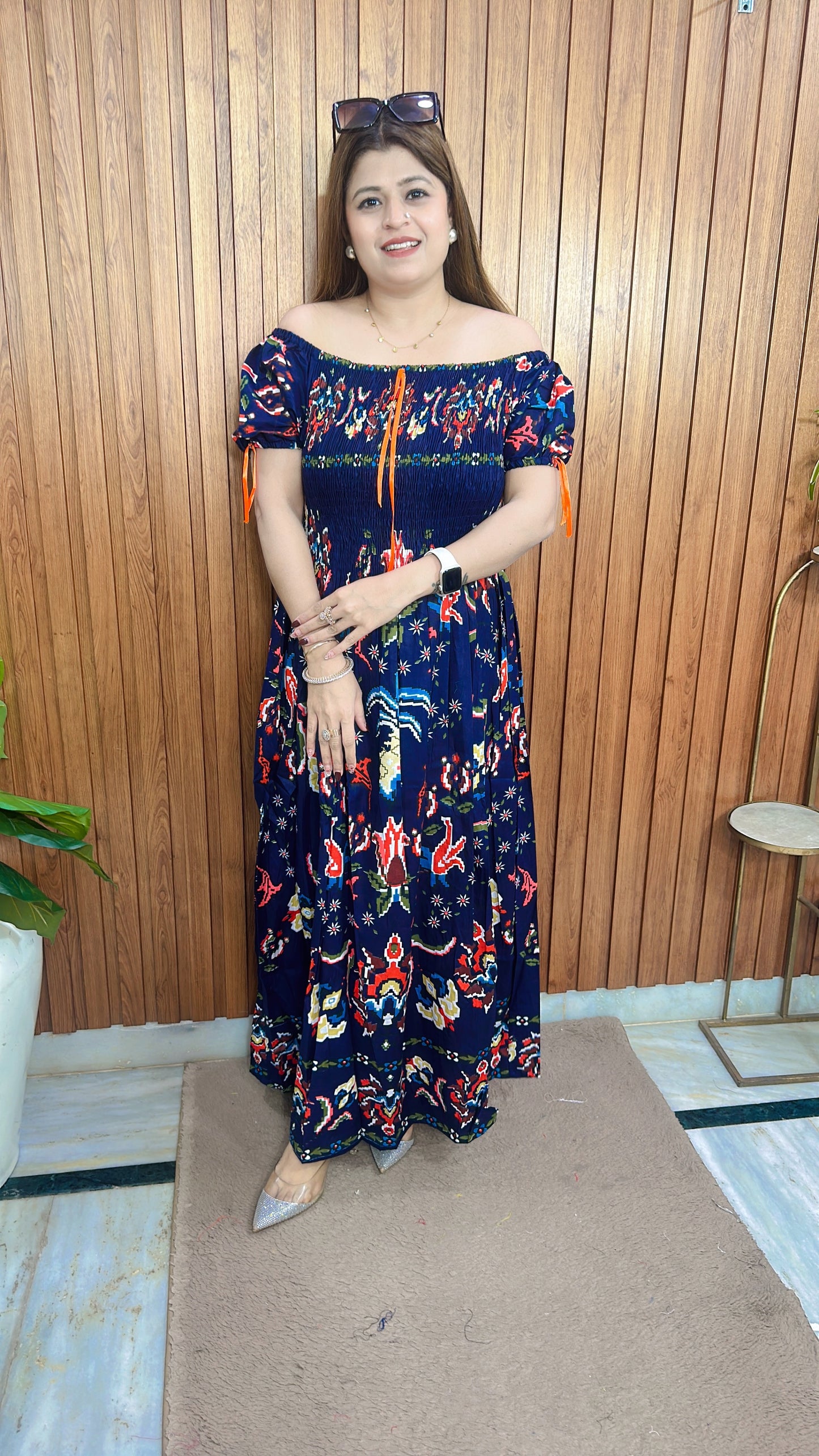 Aura Printed Bobbin Dress