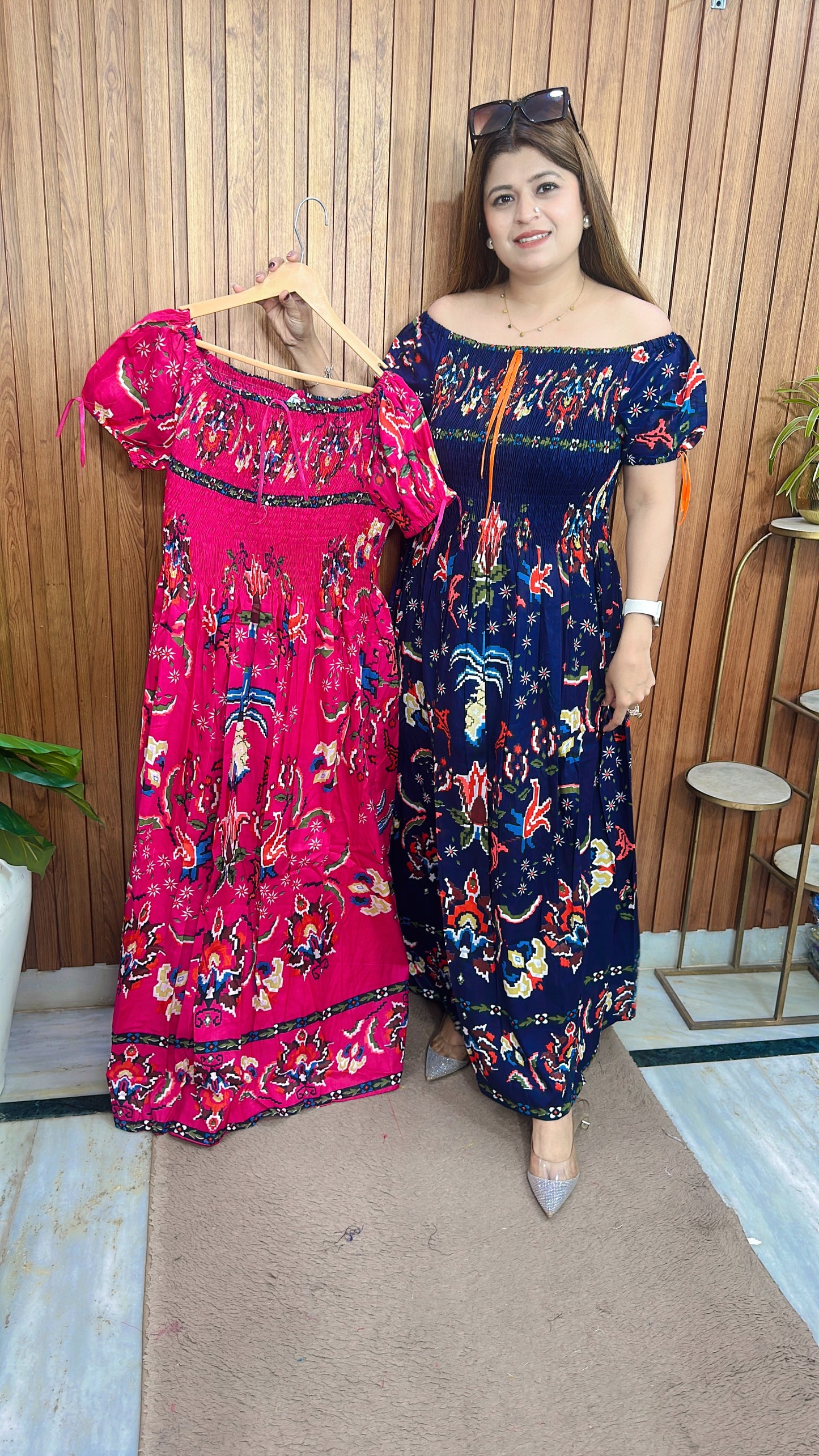 Aura Printed Bobbin Dress