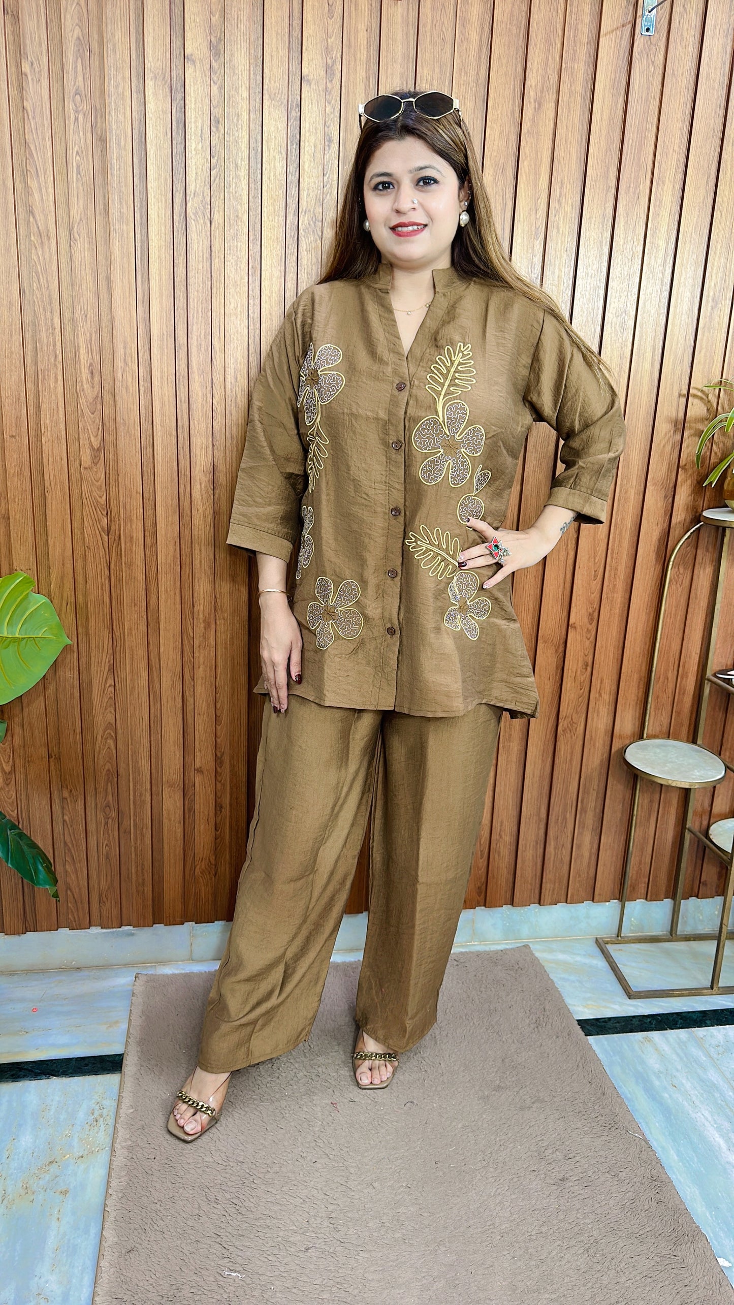 Divana Cotton Linen Coord set