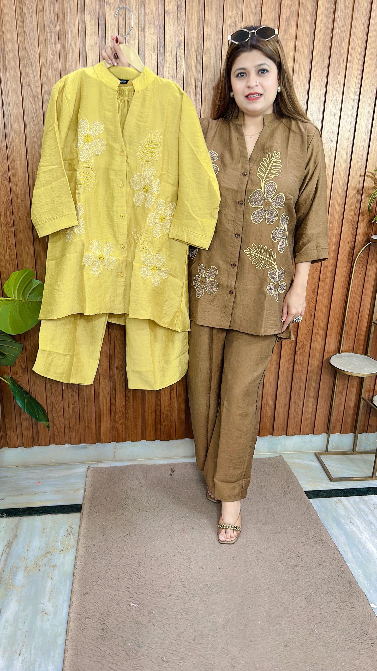 Divana Cotton Linen Coord set