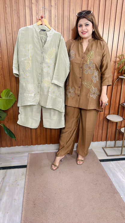 Divana Cotton Linen Coord set