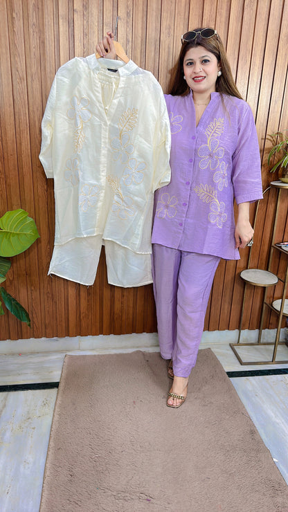 Divana Cotton Linen Coord set