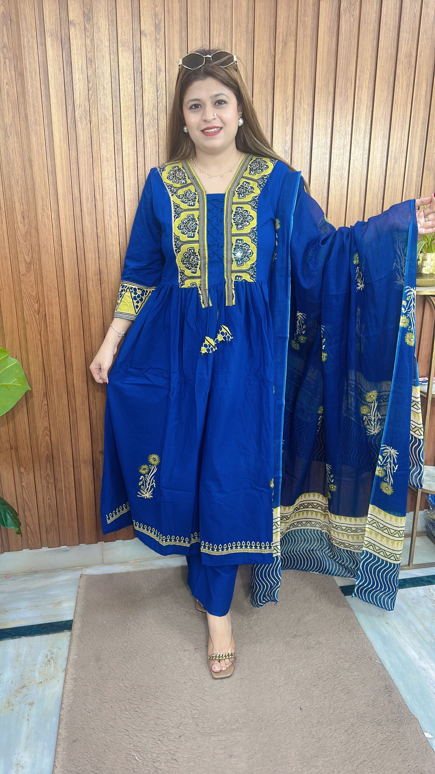 Suvani Pure Cotton Anarkali