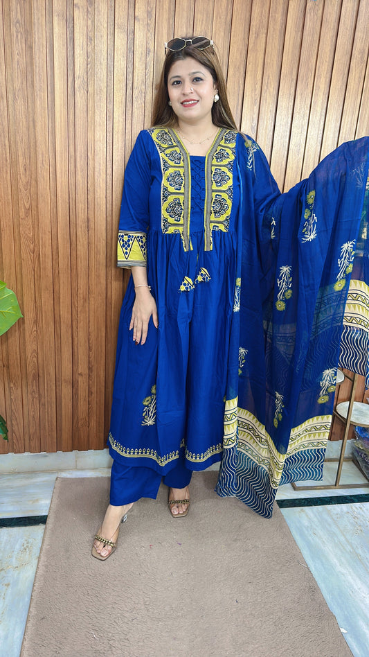 Suvani Pure Cotton Anarkali