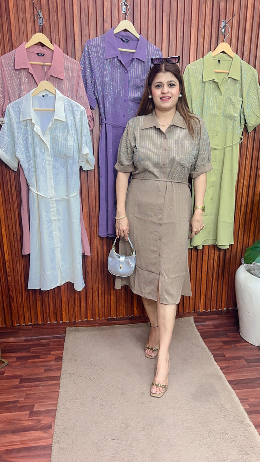 Premium Rime Stone Dress