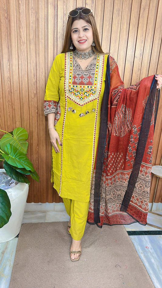 Dabu print Pure Cotton Suit