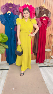 Premium Puffy Sleeve pleated Dress